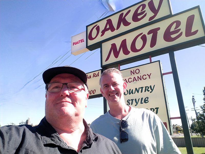Oakey Motel with Glenn and Keith